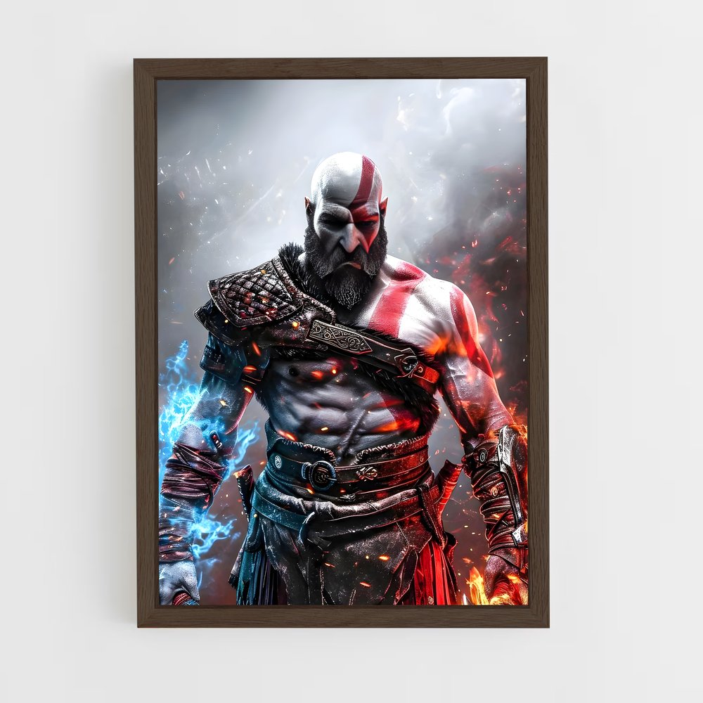 Poster La Colère de Kratos – affiche God of War (vue 5)